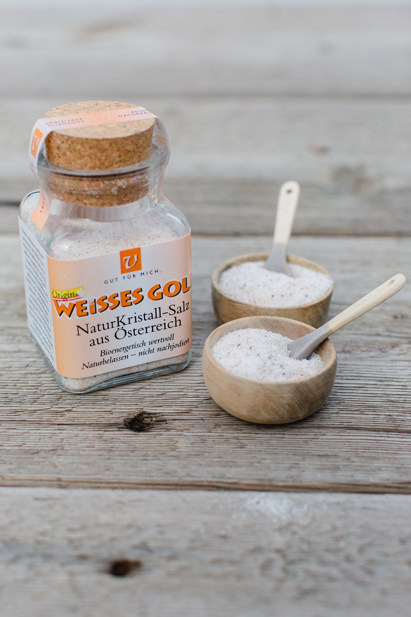 4 WEISSES GOLD® fein 150g aus Österreich