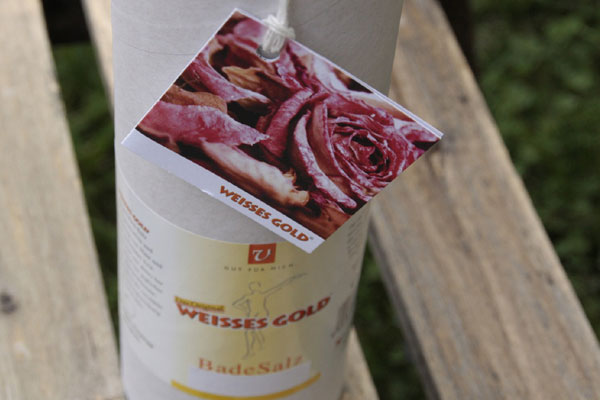 WEISSES GOLD® Badesalz Rose 800g